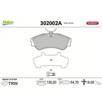 Valeo 302002A Remblokken