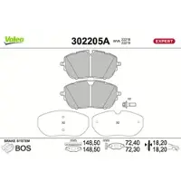 Valeo 302205A Remblokken