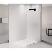 Polysan Architex Black Matt Douchewand 1362 mm, mat glas