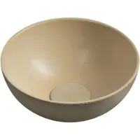 Sapho Minor opzetwastafel van beton, dia 26cm, geel