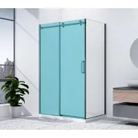 Gelco Dragon Black Zijwand 90cm, helder glas