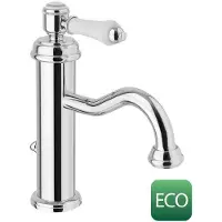 Sapho Vienna Wastafelmengkraan met Pop Up Waste, ECO Cartridge, chroom