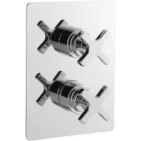 Sapho Trax inbouw thermostatische douchemengkraan, 3 uitgangen, chroom