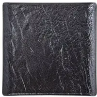 Wilmax SlateStone Dessertbord Zwart Mat Porselein 17x17 cm