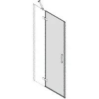 Gelco Trinity Glazen zwaaideel van alkoofdeur, helder glas, links