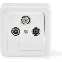 Nedis Coax wandcontactdoos - (TV/FM/SAT)