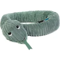 Les Deglingos Knuffel Slang Grijs 30 Cm