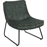 Happyment Relaxstoel Velvet - Fauteuil groen - Woonkamer - Met armleuning