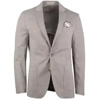 Born with Appetite Beige geprint colbert met pochet
