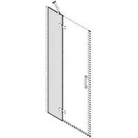 Gelco Trinity Vast glasdeel 1100mm, mat glas