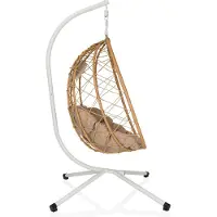 Hjh LIVING Hangstoel COCOVA Outdoor met frame wit/beige