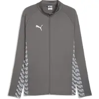 Puma Junior voetbaltrainingsjack grijs Sportvest Jongens/Meisjes Polyester Ronde hals - maat 152