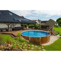 Mountfield 2BAL Azuro VAR 403 DL - 5,5 x 1,2 meter, hout - zonder inbouwkast, leidingen en filter met axiale gaten
