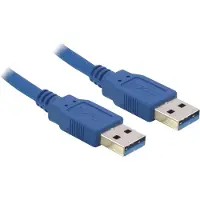DeLOCK USB naar USB kabel - USB3.0 - tot 2A / blauw - 1 meter
