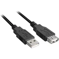 Sharkoon USB A 2.0 Verlengkabel 1.0 Meter