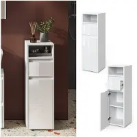 Vicco Majest Halfhoge kast – 30.2 x 96.3 cm Wit