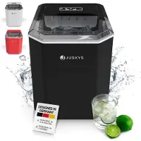 Juskys IJsblokjesmachine IceOracle - Zwart - Incl. Toebehoren