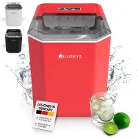 Juskys IJsblokjesmachine IceOracle - Rood - Incl. Toebehoren