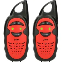 Alecto Kinder walkie talkie | (Batterij, 3 kanalen, 3 km, Rood)
