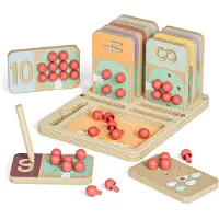 TOPBRIGHT Fruit Tree Leren Tellen Houten Speelgoed