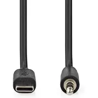 Nedis USB-C naar 3,5mm Jack kabel | zwart | 1 meter