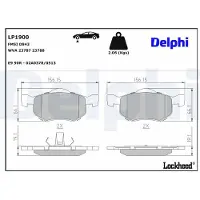 Delphi Remblokset LP1900, voor