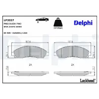 Delphi Remblokkenset, schijfrem LP2037