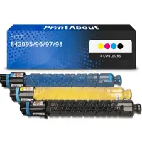 PrintAbout Huismerk Ricoh 842095/96/97/98 (MP C406) Toner 4-kleuren Multipack