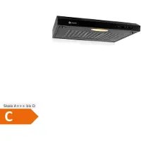 Klarstein UW60BL afzuigkap zwart 60 cm afzuigkap onderbouw 210m³/u