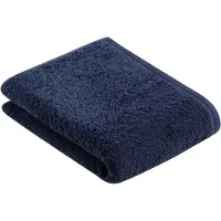 Vossen Douchelaken Vossen Vegan Life Marine Blau (67 x 140 cm)