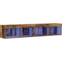 vidaXL Tv-meubelset 2 st Oud hout Bewerkt hout