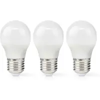 Nedis Led lamp E27 | Kogel | | 3 stuks (4.9W, 470lm, 2700K)