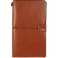 Peter Pauper Press Notitieboek - Voyager - Leder cover - Nutmeg - met koordsluiting - 12x20 cm
