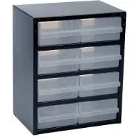 Raaco 250/8-2 Magazijnkast voor kleine onderdelen (l x b x h) 255 x 357 x 435 mm Aantal vakken: 8 Variabele onderverdeling Inhoud 1 stuk(s)