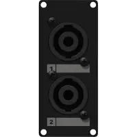 Caymon CASY142/B 2x speakON naar 2x 4-pins terminal block voor CASY-chassis