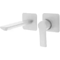 Sapho Pax inbouw wastafelmengkraan, wit mat