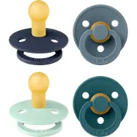 BIBS Colour Fopspeen - 0-6 mnd - 4-pack - Deep Space/Petrol/Nordic Mint/Forest Lake