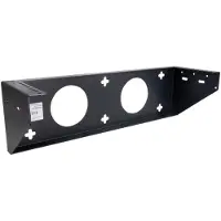 Inter-Tech IPC Muurbevestiging 3U Draagvermogen tot 15kg voor 48,30cm (19") apparaten tot max. 3U, Accessoires voor serverkasten, Zwart