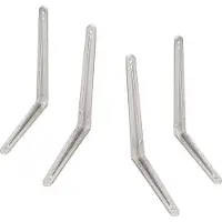 Element 4x Plankdragers / planksteunen aluminium - 30 x 35 cm tot 150 kg -