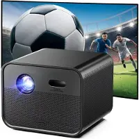 Ultimea Native Full HD 1080P | 4K Ondersteunde DLP Projector, 1800 ANSI Lumen, 1920 x 1080 px, Google TV, Actief 3D Beeld, Autofocus & 6D Auto Keystone, 5G WiFi/Bluetooth, Poseidon E100 Projector