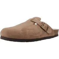 Genuins Genuinsunisex. G105785 Bruine Riva Velours Leren Klompen (37), Leer, Plat, Geen, Casual