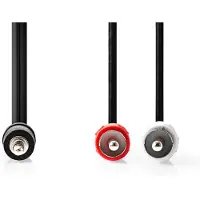 Ginza.se Stereo-Audiokabel | 3,5 mm Male | 2x RCA Male | Vernikkeld | 10.0 m | Rond | Zwart