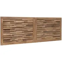 vidaXL Bed Hoofdbord Naturel Massief Teakhout