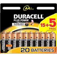 Duracell Plus Power AA 15+5-pack