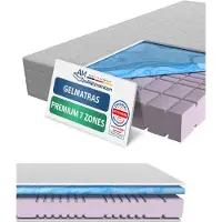 AM Qualitätsmatratzen - Premium gelschuim matras 160x200cm - Zacht (H2) - Hoogwaardig matras met 4cm gelschuim deklaag - 23cm hoogte - Made in Germany - 160 x 200