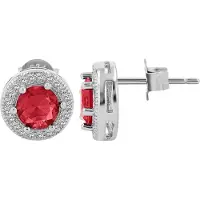 Akzent dames oorbel "Sunja" aus 925 Sterlingzilver, gerhodineerd, duurzaam