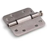 Raminex Glijlagerscharnier Ronde Hoeken 3 Mm - 89x89mm - RVS Geborsteld