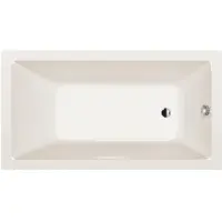 Polysan Noemi Rechthoekig bad 160x80x39cm, ivoor