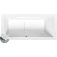 Hak Marlene Slim Rechthoekig bad 170x80x48cm, wit