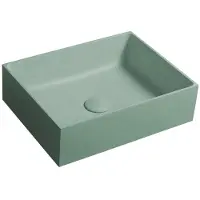 Sapho Formigo opzetwastafel beton, 47,5x36,5cm, groen